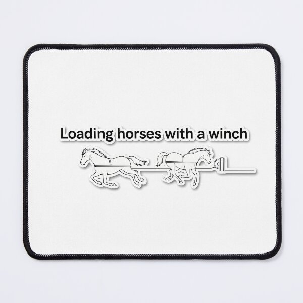 Item preview, Horse Silhouette with Winch Quote designed and sold by NiftyWrx.
