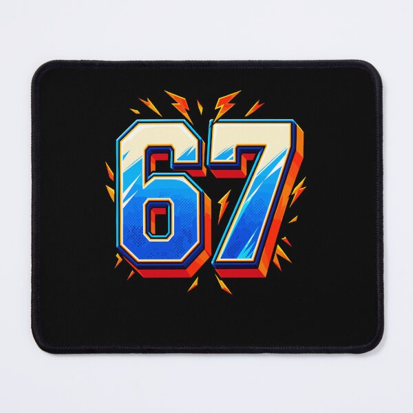 Item preview, 67 Meme Bold Six Seven Number Graphic designed and sold by stmpdwrld.