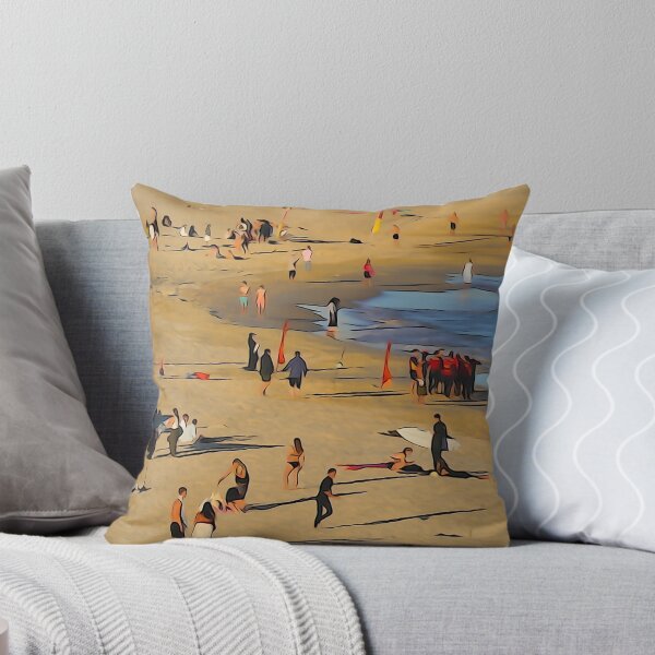 Item preview, BONDI BEACH CROWD AT SUNSET Illustration designed and sold by Annalucia.