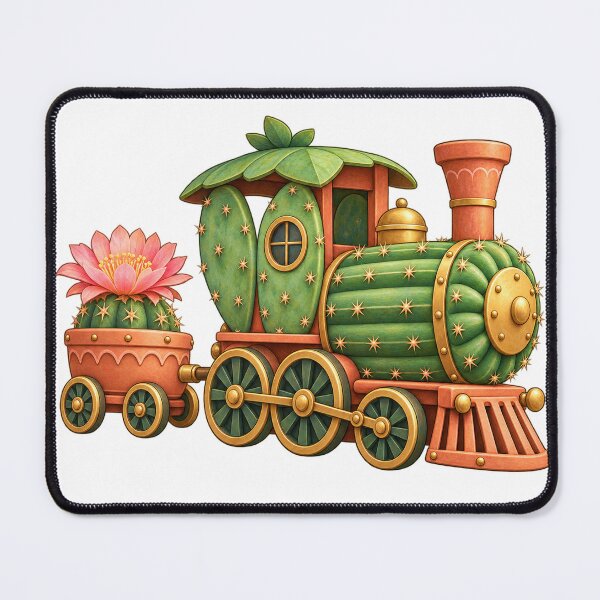 Item preview, Cactus Locomotive Desert Toy Train designed and sold by Drip stamp.