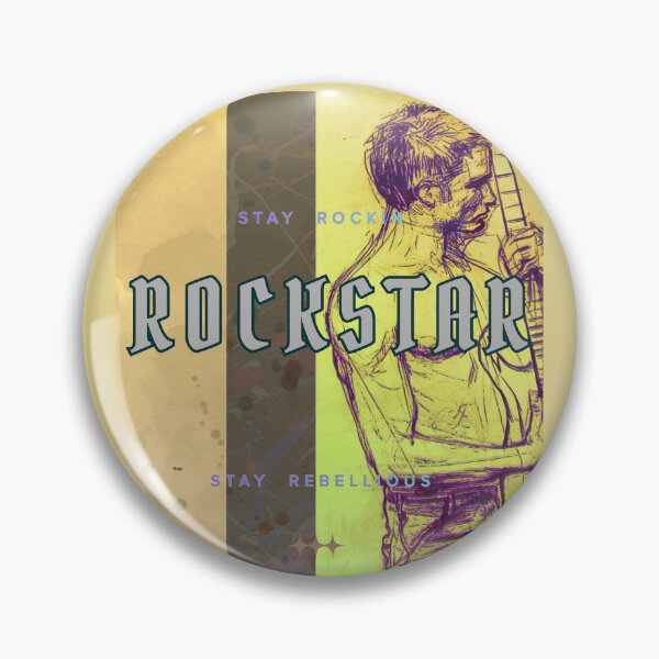 Item preview, Vintage Rockstar Graphic – Distressed Rock Music Art designed and sold by FromtheEast.