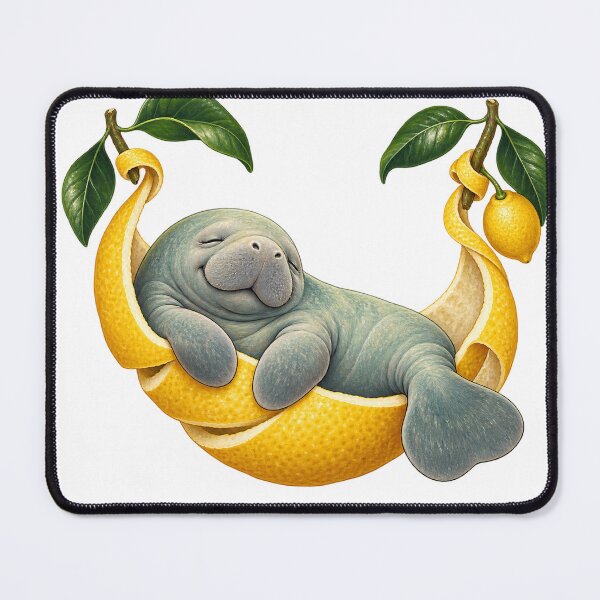 Item preview, Manatee Resting in a Lemon Hammock designed and sold by Drip stamp.