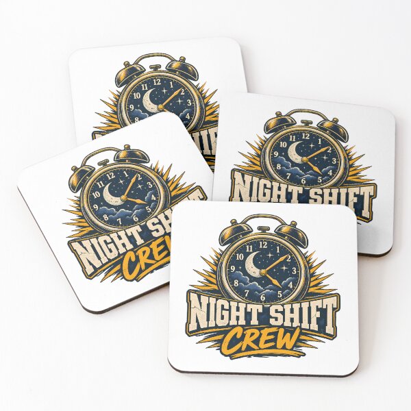 Item preview, Night Shift Crew Alarm Clock Moon Stars Overnight Worker Nurse designed and sold by Photo-Sphere101.