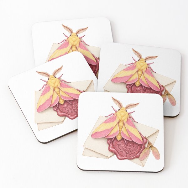 Item preview, Rosy Maple Moth Botanical Wax Seal designed and sold by Drip stamp.