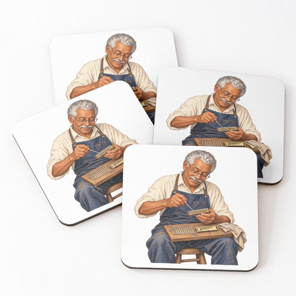 Item preview, Harmonica Repair Artisan Vintage Portrait designed and sold by Drip stamp.