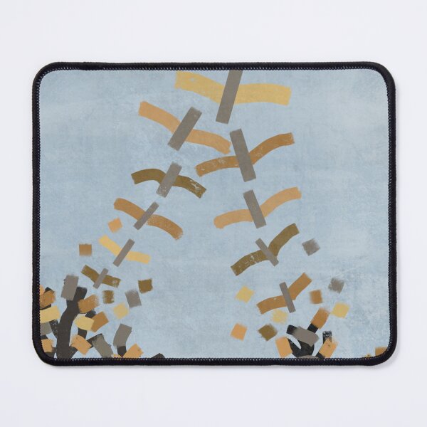 Item preview, Abstract cranes formed from autumn leaves designed and sold by byArek.