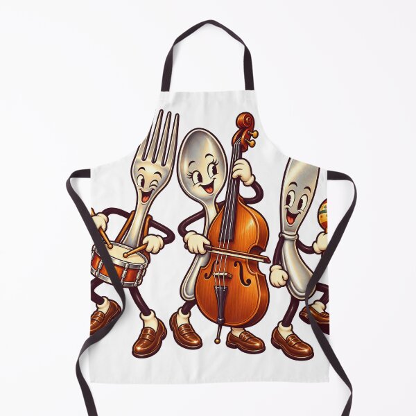 Item preview, Dancing Cutlery Kitchen Jazz Trio designed and sold by Drip stamp.