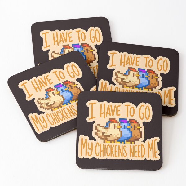 Item preview, Pixel Chickens Quote designed and sold by Millle-Feuye.