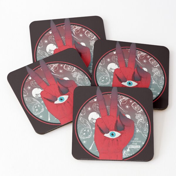 Item preview, All Seeing Hand Peace Sign Occult Art designed and sold by Millle-Feuye.