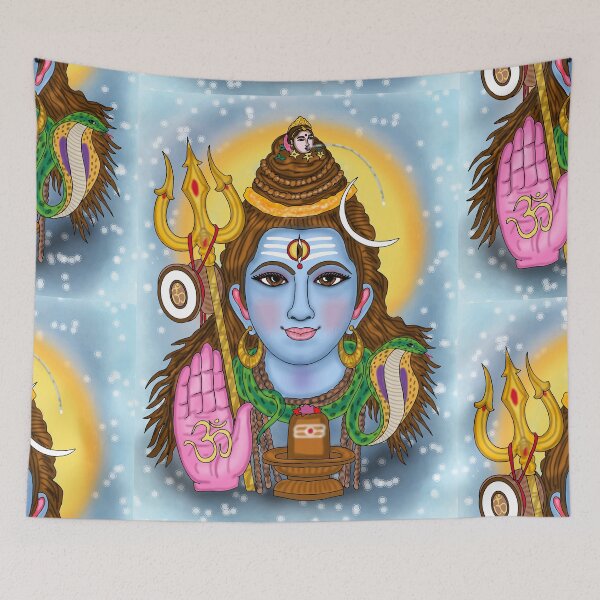 Item preview, Lord Shiva Digital Drawing | Hindu God Spiritual Artwork designed and sold by Harshit_Digital_Arts.