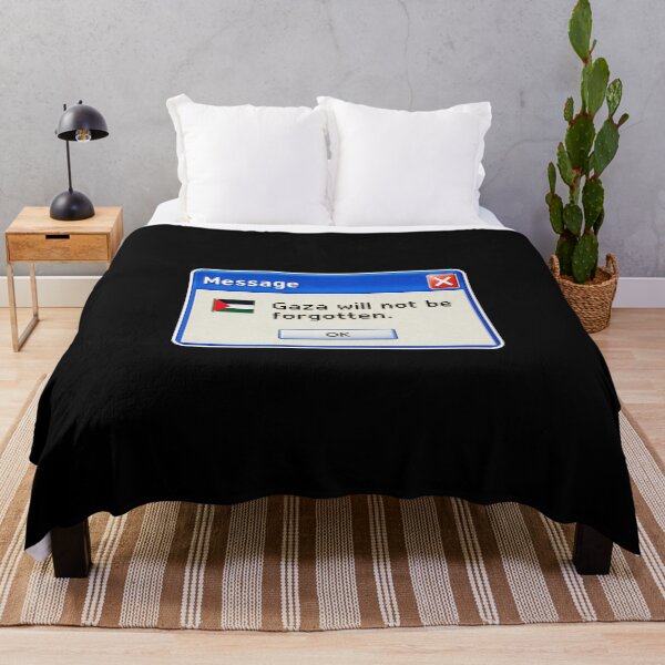 Item preview, Gaza Will Not Be Forgotten – Retro Computer Message Design designed and sold by Tee-Show.