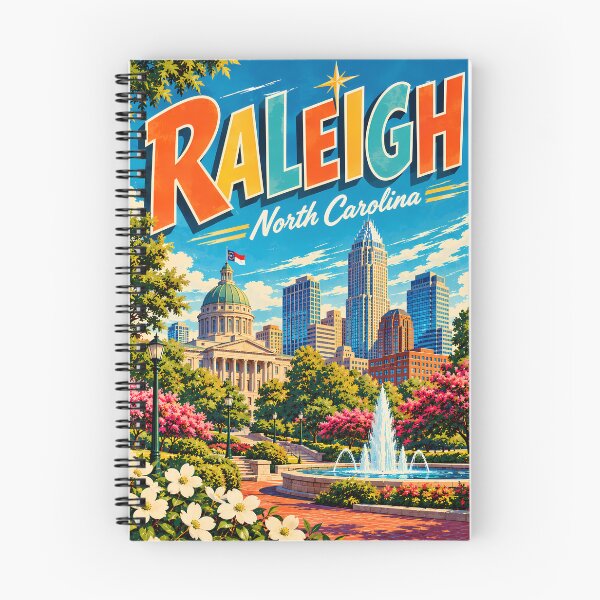 Item preview, Raleigh Retro Capitol Park Vintage Poster - Vintage Travel designed and sold by potseed21.