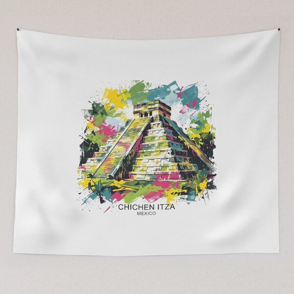 Item preview, Chichen Itza Minimalist Pyramid Under the Sun designed and sold by EdwinkOne.