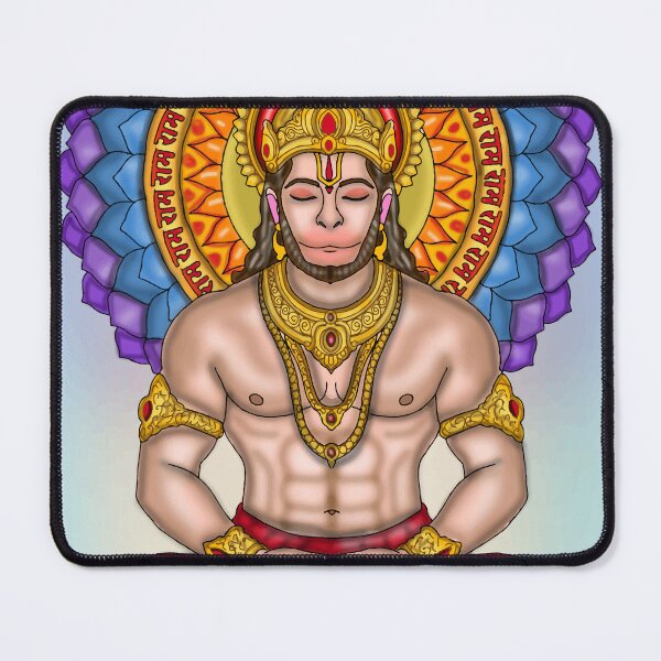 Item preview, Lord Hanuman Digital Drawing | Hindu Deity Spiritual Artwork designed and sold by Harshit_Digital_Arts.