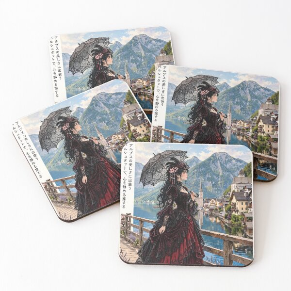 Item preview, Austria — Hallstatt — Gothic Elegance by the Alpine Lake designed and sold by DibujandoPorfa.