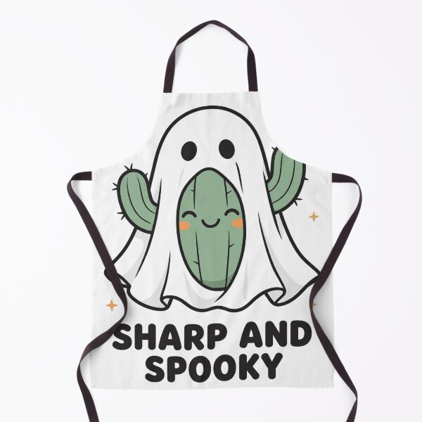 Item preview, Sharp And Spooky Cute Cactus Ghost Halloween Tee designed and sold by A Light Worker.
