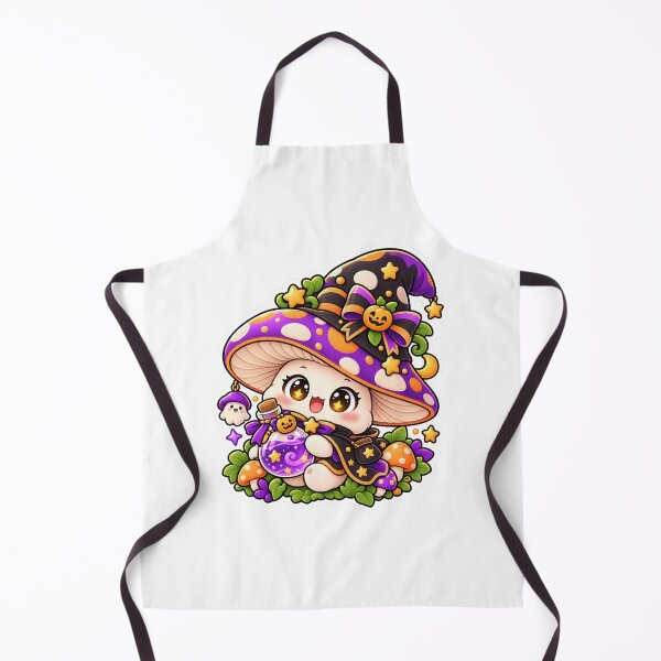 Item preview, Cute Magic Mushroom Witch Halloween Sticker designed and sold by Tiny Boo Studio.