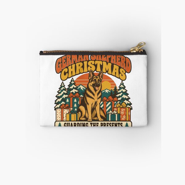 Item preview, German Shepherd Christmas Gift - Guarding The Presents designed and sold by RedRubyBubble.