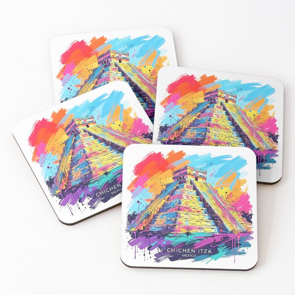 Item preview, Chichen Itza in Vibrant Street Art designed and sold by EdwinkOne.