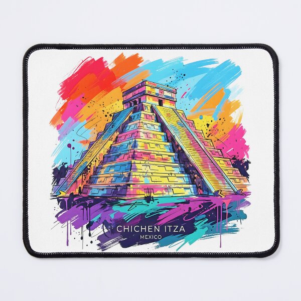 Item preview, Chichen Itza in Vibrant Street Art designed and sold by EdwinkOne.
