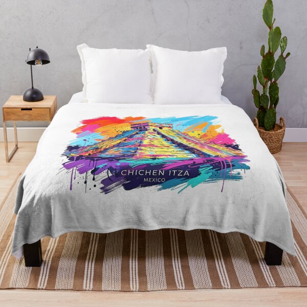 Item preview, Chichen Itza in Vibrant Street Art designed and sold by EdwinkOne.