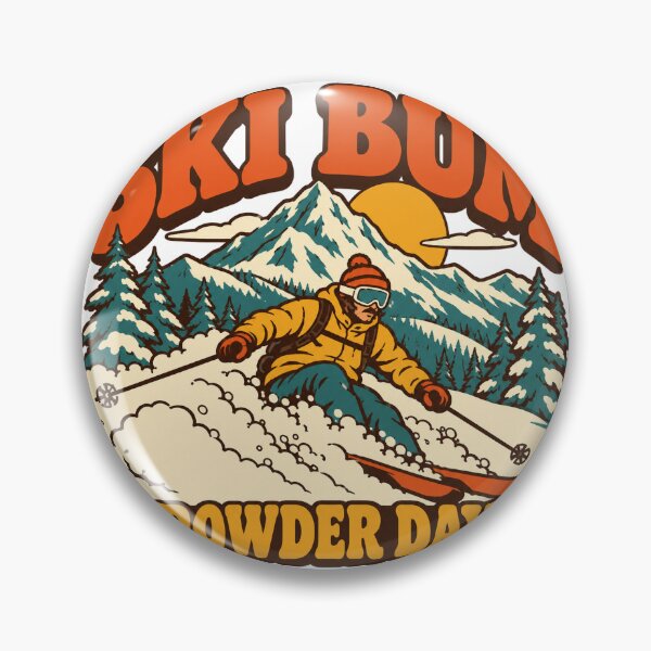 Item preview, Ski Bum Gift - Powder Day designed and sold by RedRubyBubble.