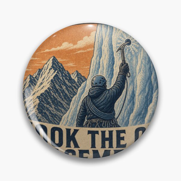Item preview, Hook the Old Placements Waterfall Ice Badge designed and sold by BoosterShop.