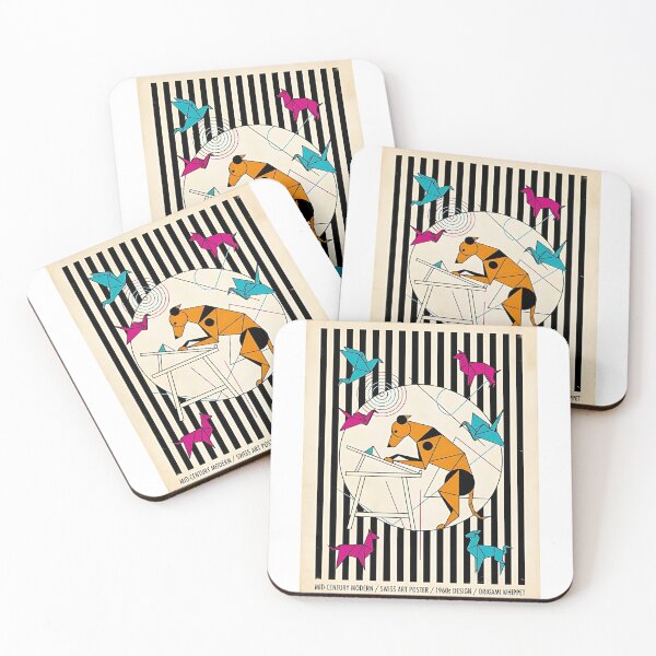 Item preview, Whippet Origami Artist – Folded Imagination designed and sold by PictoVibe.