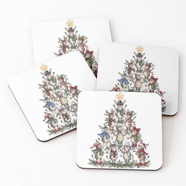 Item preview, Donkey Christmas Tree designed and sold by Tiffany Roy.