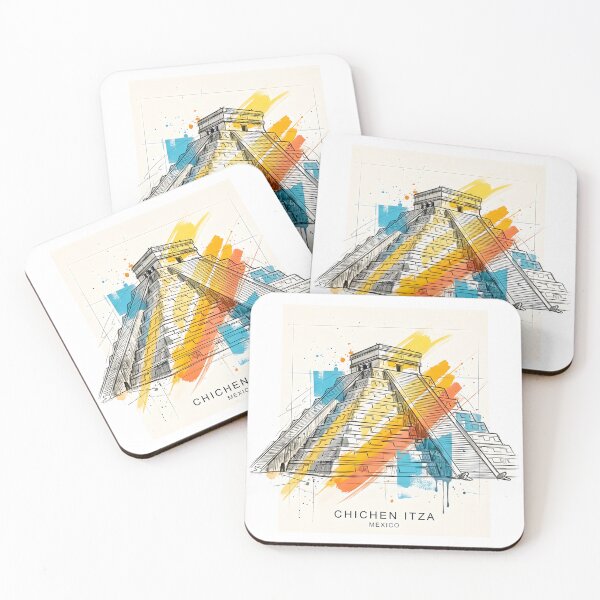 Item preview, Chichen Itza in Modern Geometric Art designed and sold by EdwinkOne.