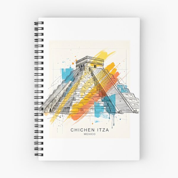 Item preview, Chichen Itza in Modern Geometric Art designed and sold by EdwinkOne.