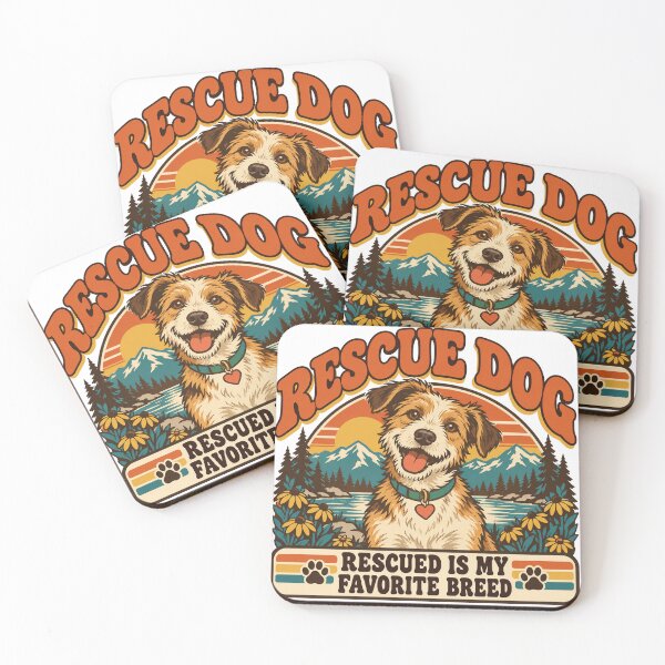 Item preview, Rescue Dog Gift - Rescued Is My Favorite Breed designed and sold by RedRubyBubble.