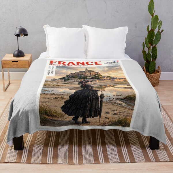Item preview, France — Mont Saint-Michel — Gothic Dreams Above the Tides designed and sold by DibujandoPorfa.