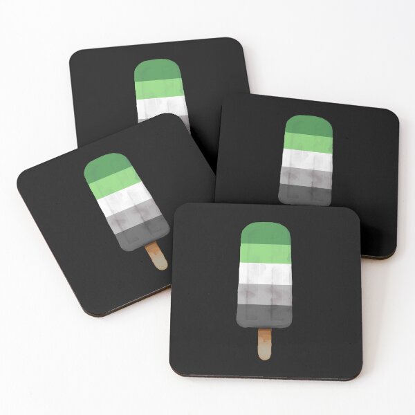 Item preview, Cute Aromantic Pride Flag Ice Cream Lolly designed and sold by TackyTime.