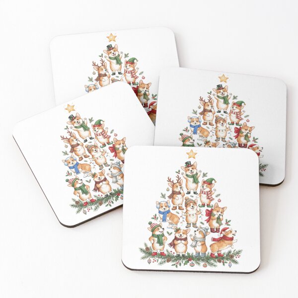 Item preview, Corgi Christmas Tree designed and sold by Tiffany Roy.