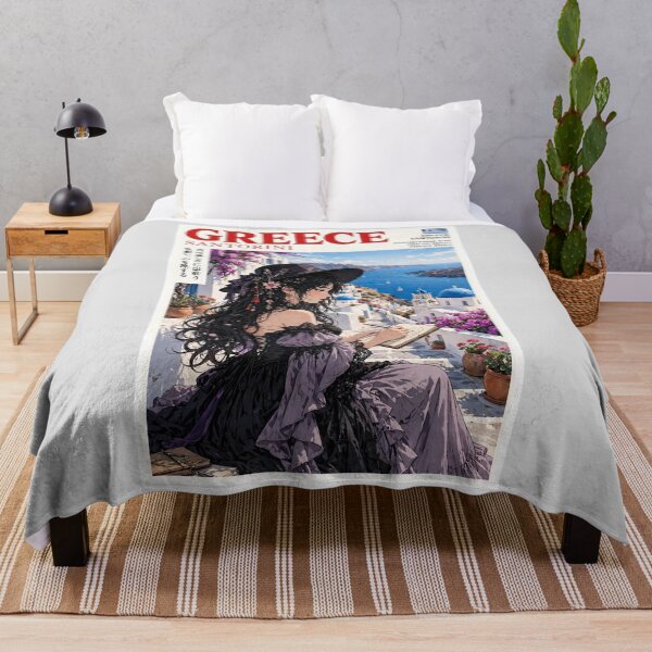 Item preview, Greece — Santorini — Gothic Dreams Above the Aegean Sea designed and sold by DibujandoPorfa.