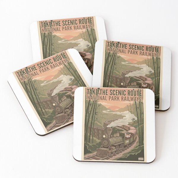 Item preview, Red Panda Mountain Railway – Take the Scenic Route designed and sold by PictoVibe.