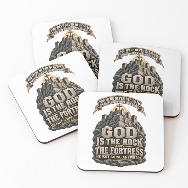 Item preview, God Is The Rock And The Fortress Christian T-Shirt designed and sold by Sentinel-Init.