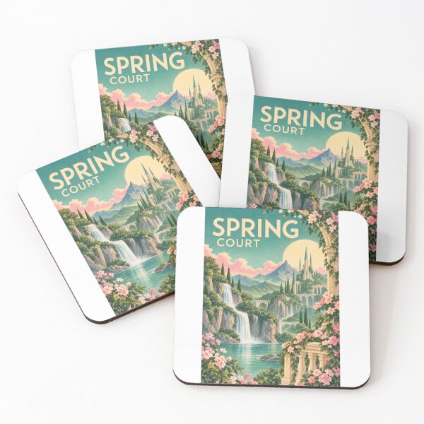 Item preview, Spring Court Travel Poster designed and sold by saltyhydrangea.