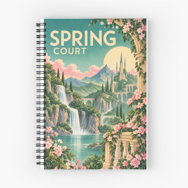 Item preview, Spring Court Travel Poster designed and sold by saltyhydrangea.