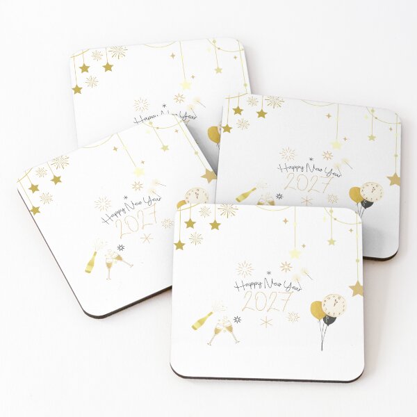 Item preview, Elegant Happy New Year 2027 Gold Celebration designed and sold by Aram-store22.
