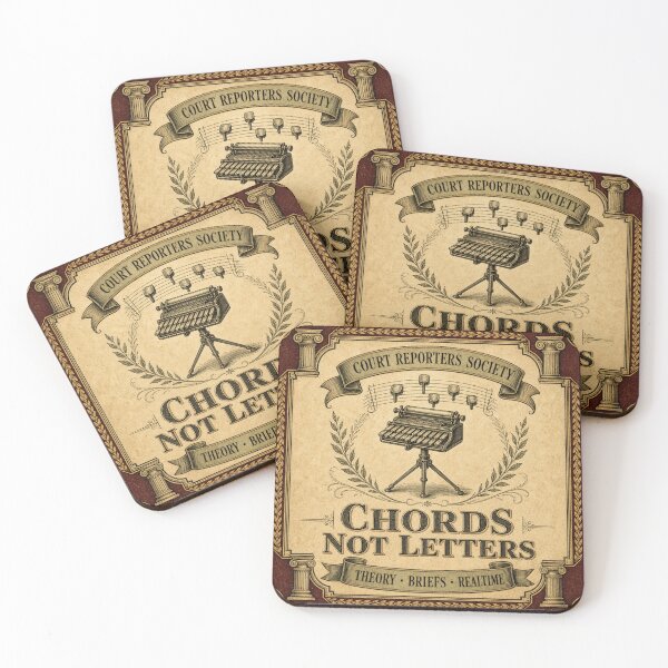 Artikelvorschau, Chords Not Letters Gerichtsstenograf entworfen und verkauft von BoosterShop.