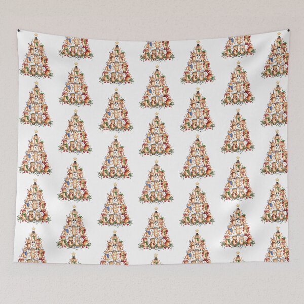 Item preview, Orange Cat Christmas Tree designed and sold by Tiffany Roy.