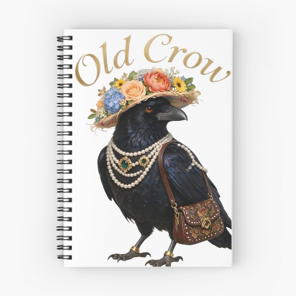 Item preview, Old Crow Wearing Pearls designed and sold by The She Shed.