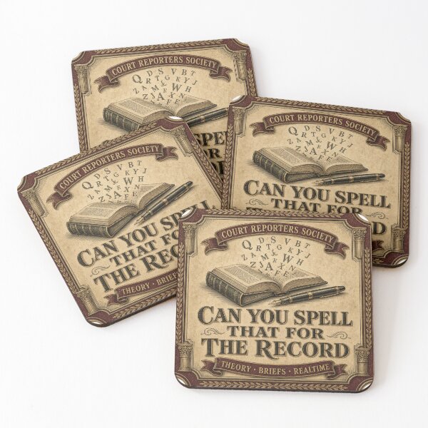 Item preview, Can You Spell That for the Record Court Reporting Badge designed and sold by BoosterShop.