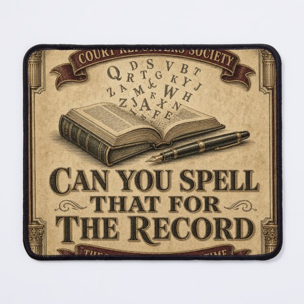 Item preview, Can You Spell That for the Record Court Reporting Badge designed and sold by BoosterShop.