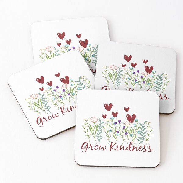 Item preview, Grow Kindness – Whimsical Floral Hearts and Wildflowers designed and sold by Imagine Bee Studio.