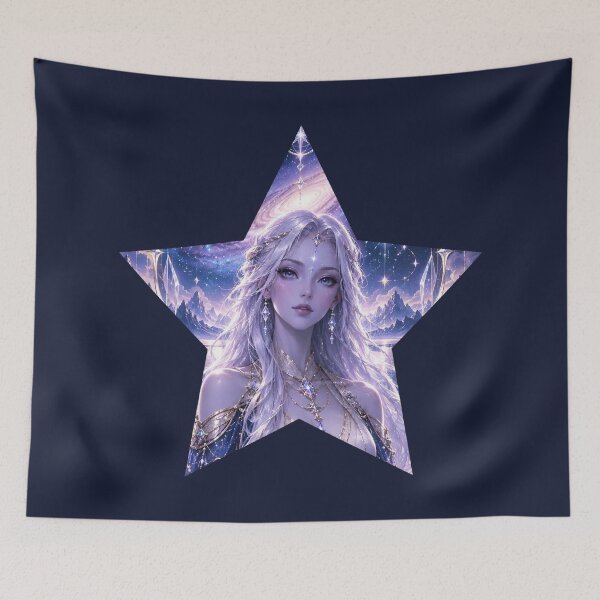 Item preview, Andromedan Starseed Goddess – Celestial Galaxy Art designed and sold by Alcyone-Blue.