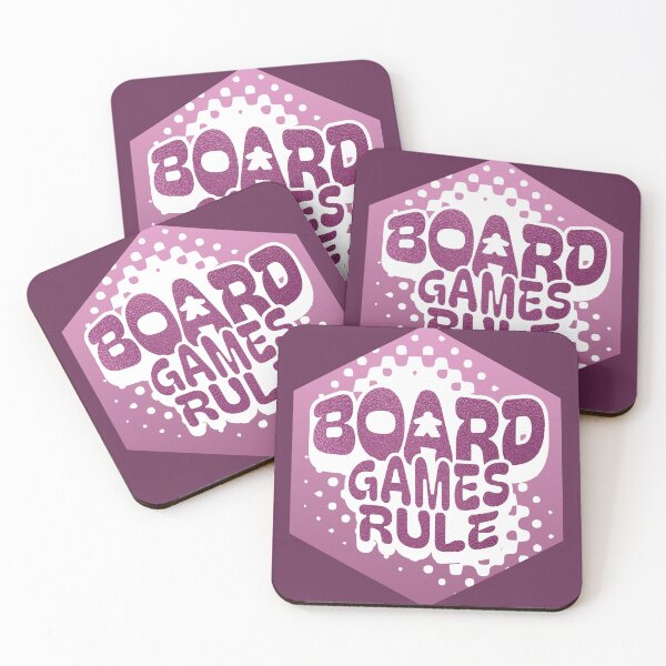 Item preview, Retro Purple Pink Metal Board Games Rule Meeple   designed and sold by TackyTime.