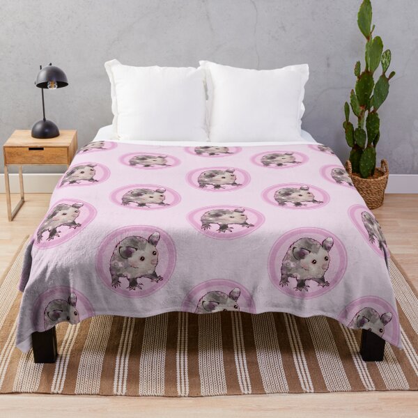 Item preview, Cute opossum pink circle | Fluffy Pastel Goth Opossum designed and sold by pinkybat.